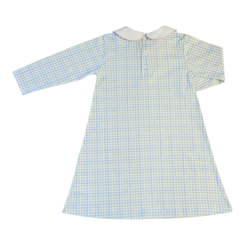 Christina Pima cotton plaid A line Fall Girl's dress - Little Threads Inc. Children's Clothing