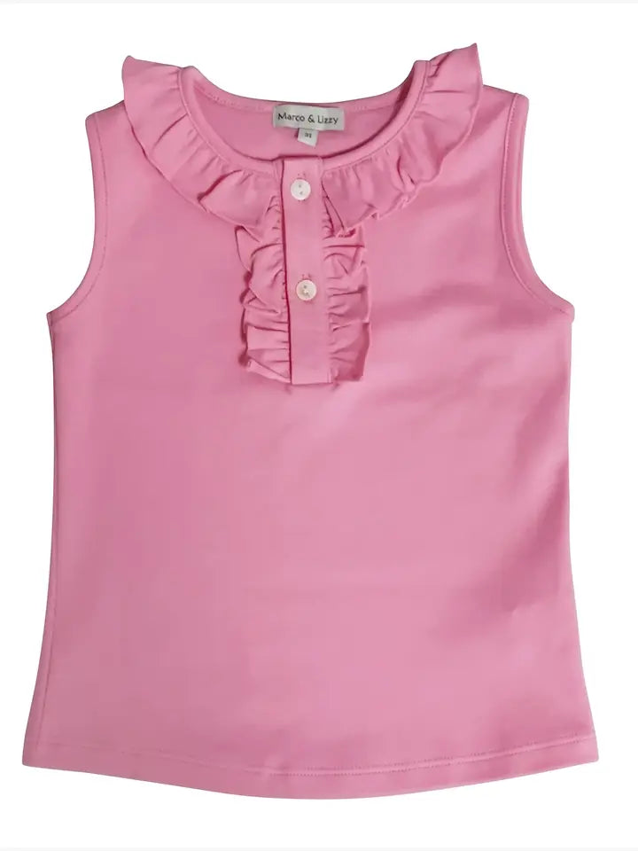 Fuchsia Girl's Pima Top - Little Threads Inc. Children's Clothing