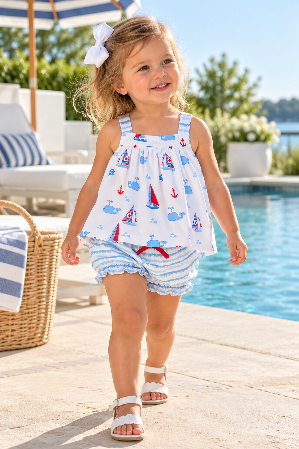 Nantucket Whales Short Set - Little Threads Inc. Children's Clothing