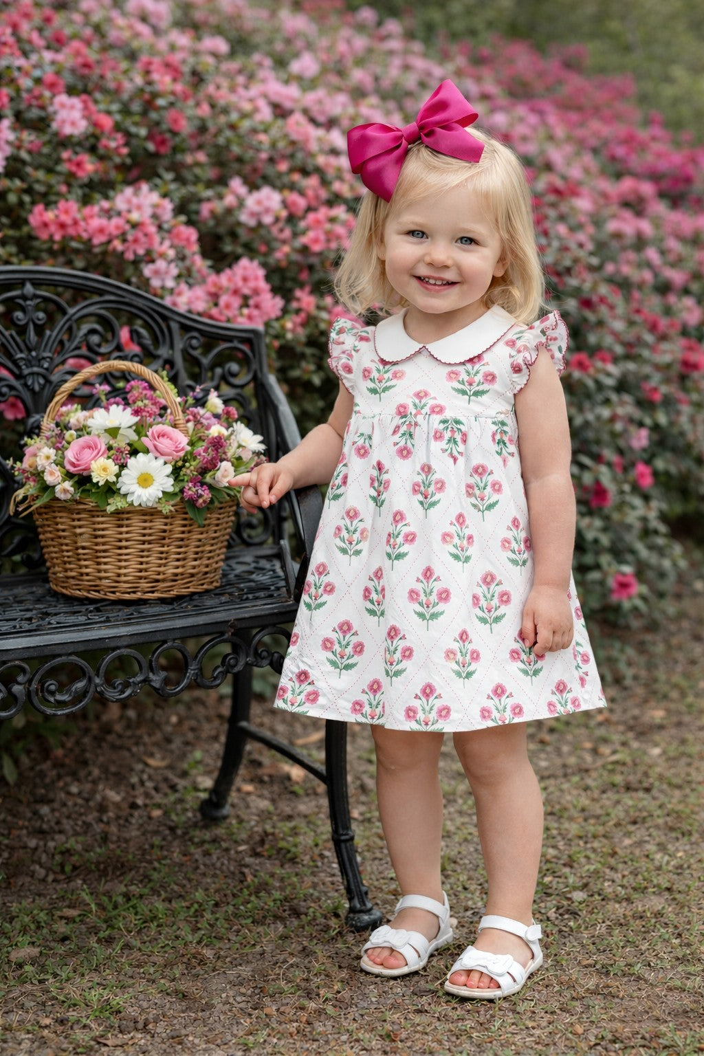 Madison Floral Float Girl's Dress - Little Threads Inc. Children's Clothing