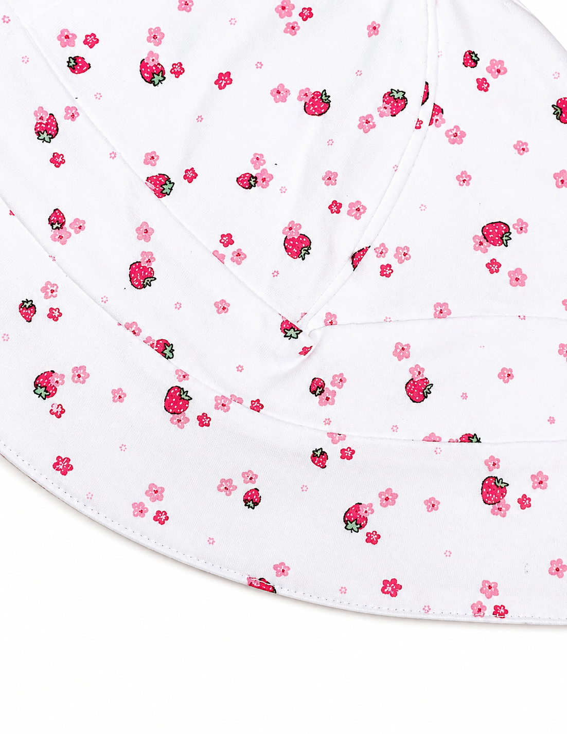 Sunhat Baby Girl Bundle -Strawberries, pink dots and blue stripes