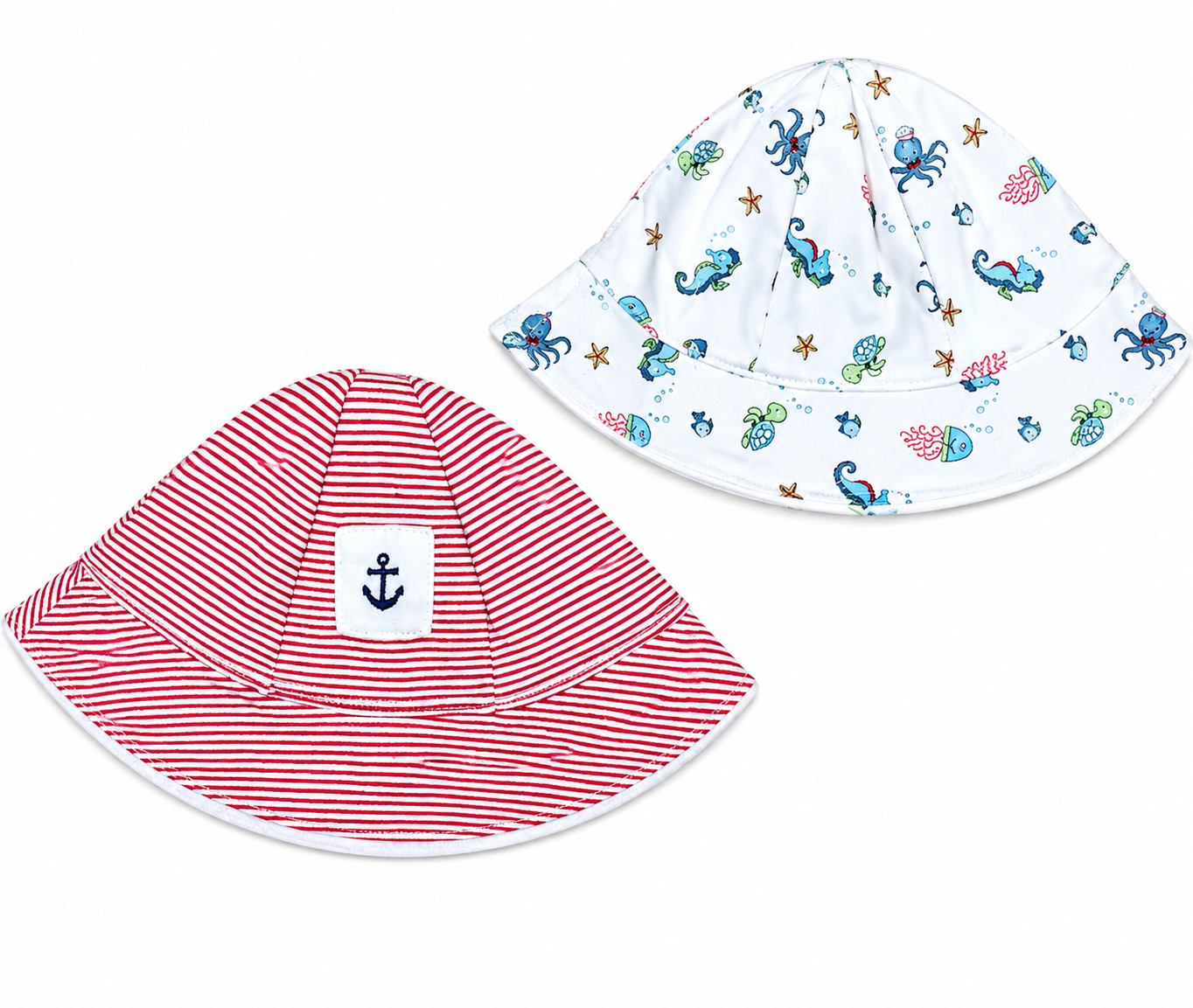 Sunhats Baby Boys Bundle - anchor, turtles and seahorses