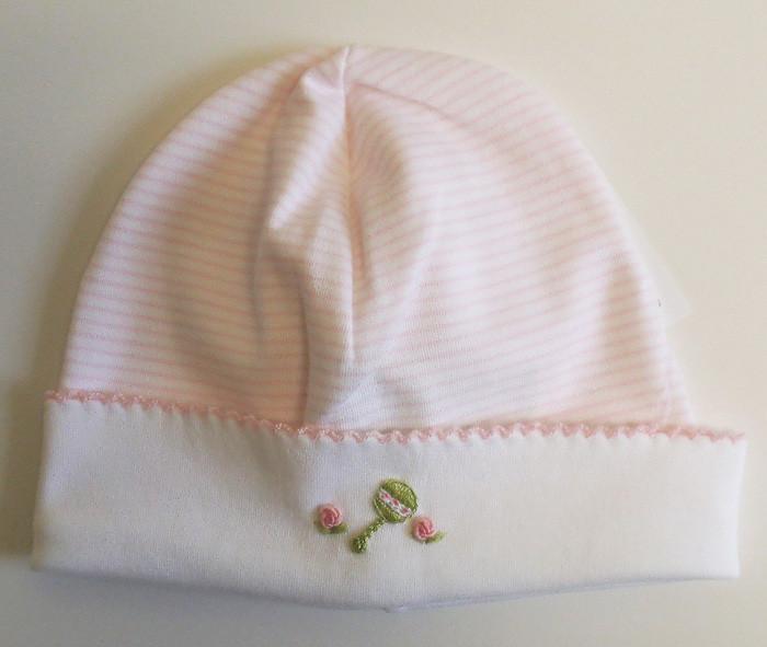 Girls Pink Striped Hat - Little Threads Inc. Children's Clothing
