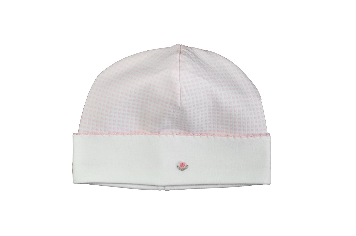 Pink Checkered Rose Girl Hat - Little Threads Inc. Children's Clothing