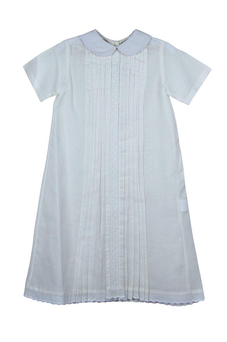 Baby Threads  Unisex White Day Gown - Little Threads Inc. Children's Clothing