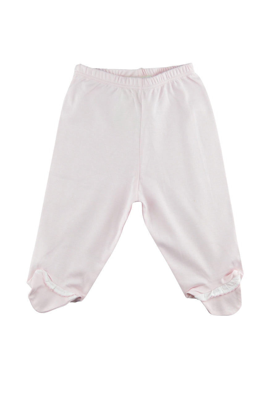Baby Girl's Pink Ruffled Footie Pants - Little Threads Inc. Children's Clothing