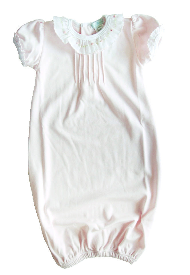 Baby Girl's White Rose Vine Gown - Little Threads Inc. Children's Clothing