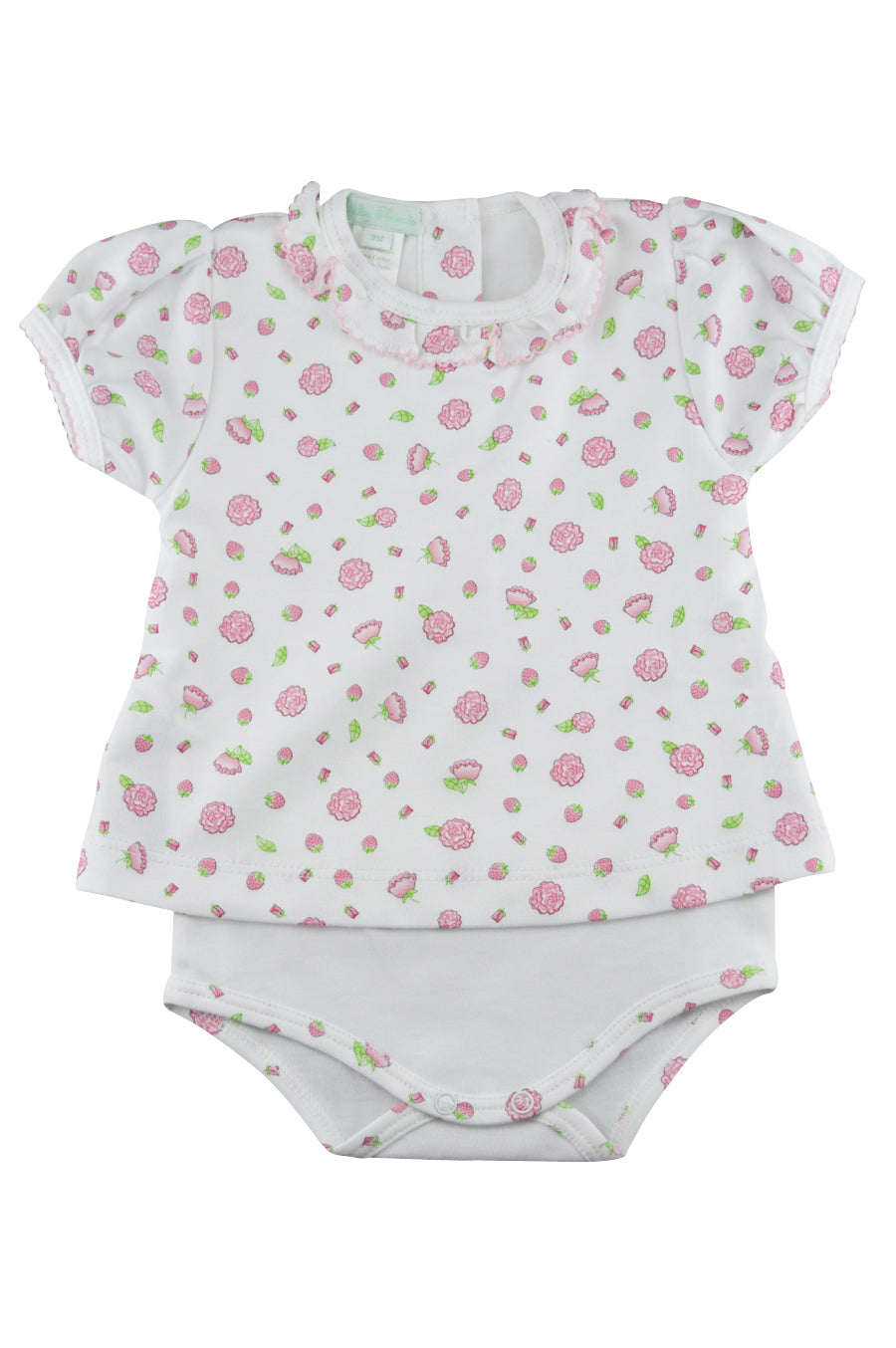 Baby Girl's Strawberry Print Onesie - Little Threads Inc. Children's Clothing