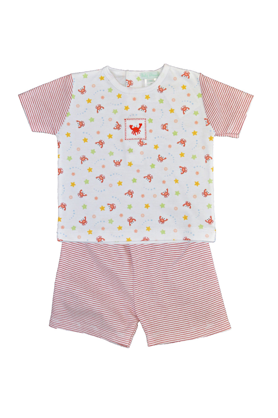 Crab Print Boy's Short Set - Little Threads Inc. Children's Clothing
