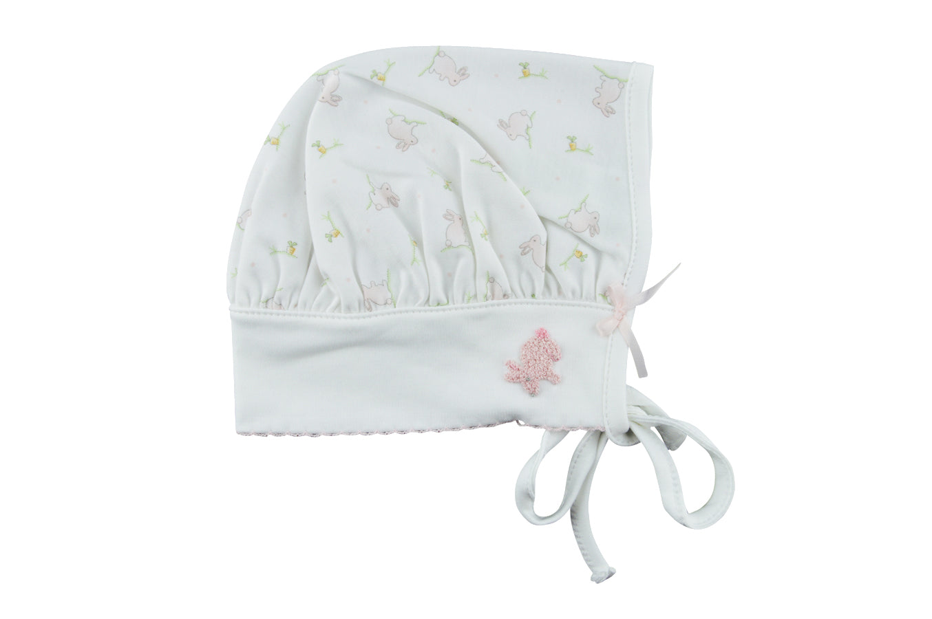 Baby Girl's Pink Bunnies Bonnet - Little Threads Inc. Children's Clothing