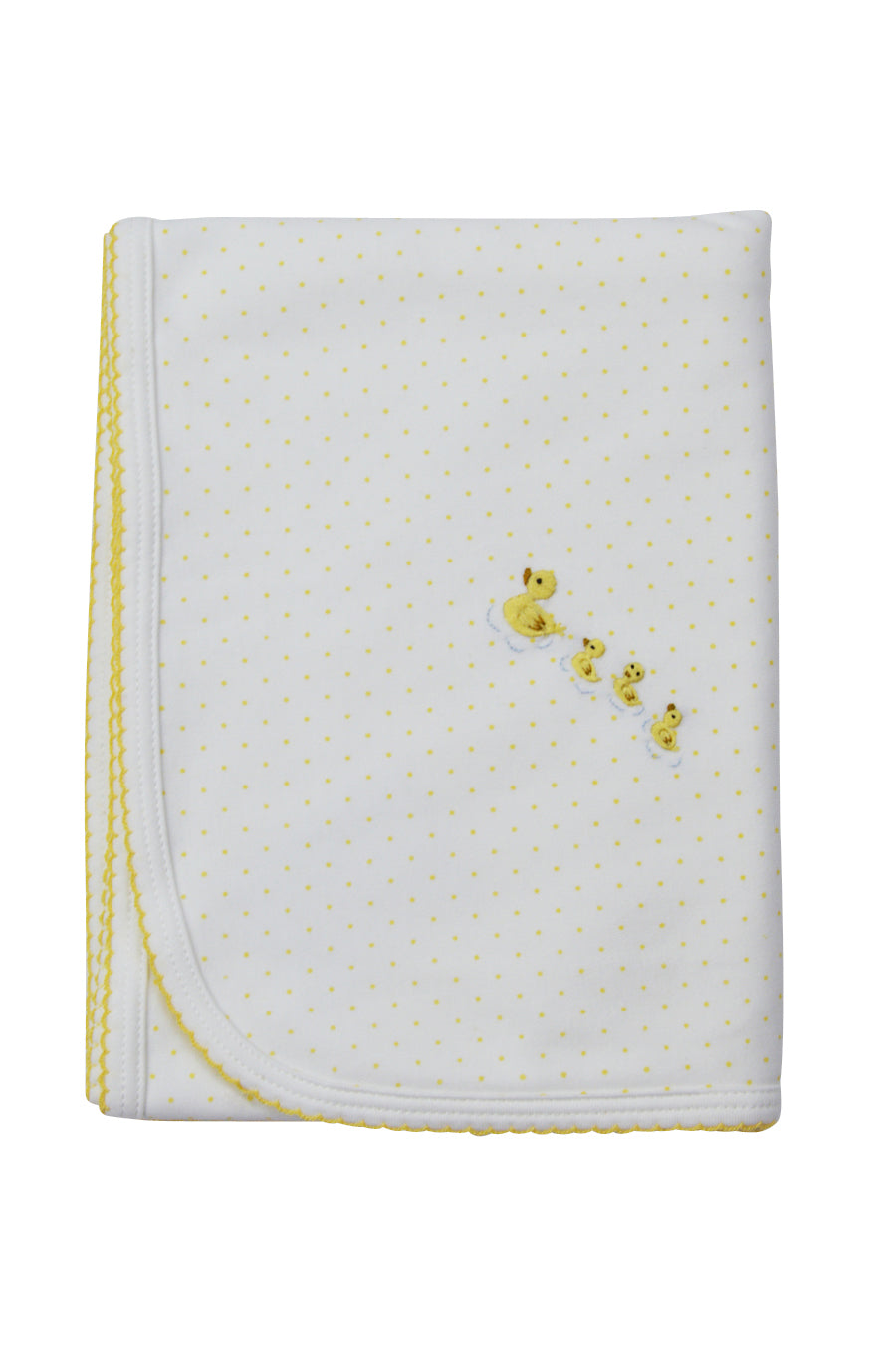 Baby Boy's Yellow Dot Duckies Blanket - Little Threads Inc. Children's Clothing