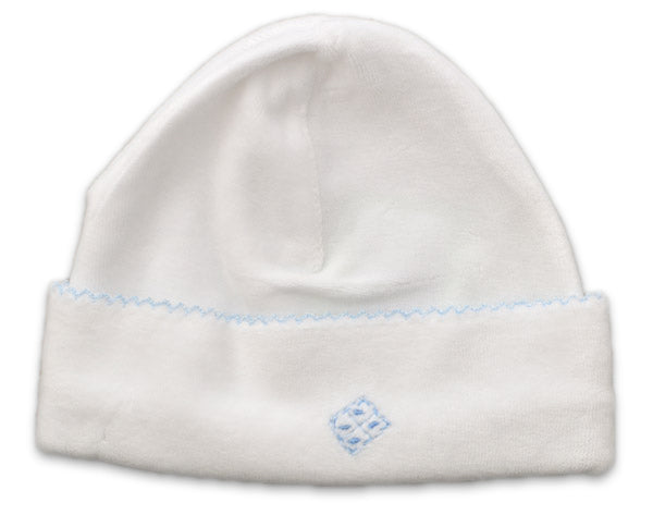 White Velour Diamond Hat - Little Threads Inc. Children's Clothing