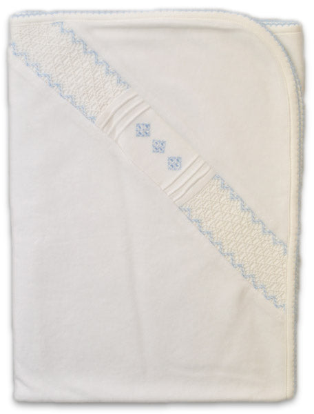 White Argyle Velour Blanket - Little Threads Inc. Children's Clothing