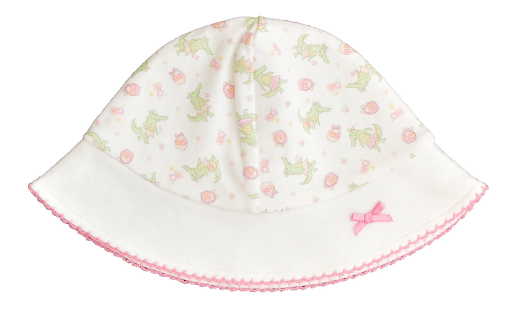 Baby Girl's Alligator Print Sun Hat - Little Threads Inc. Children's Clothing