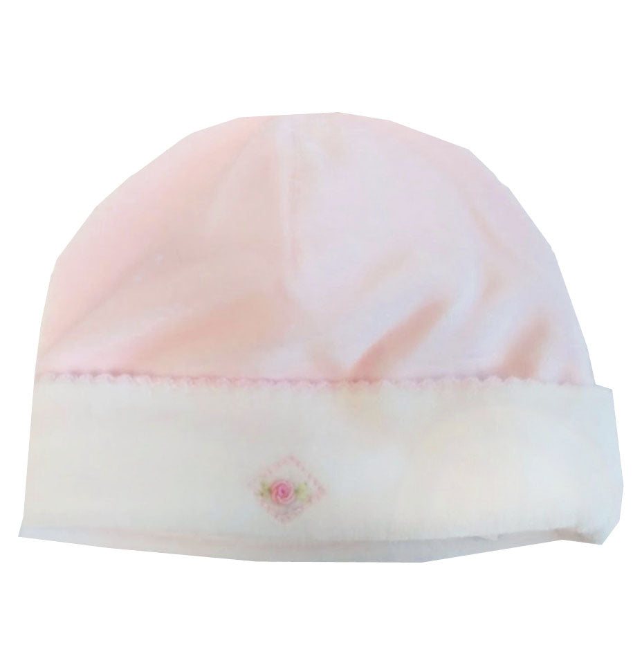 Baby Girl's Pink Velour Diamond Hat - Little Threads Inc. Children's Clothing