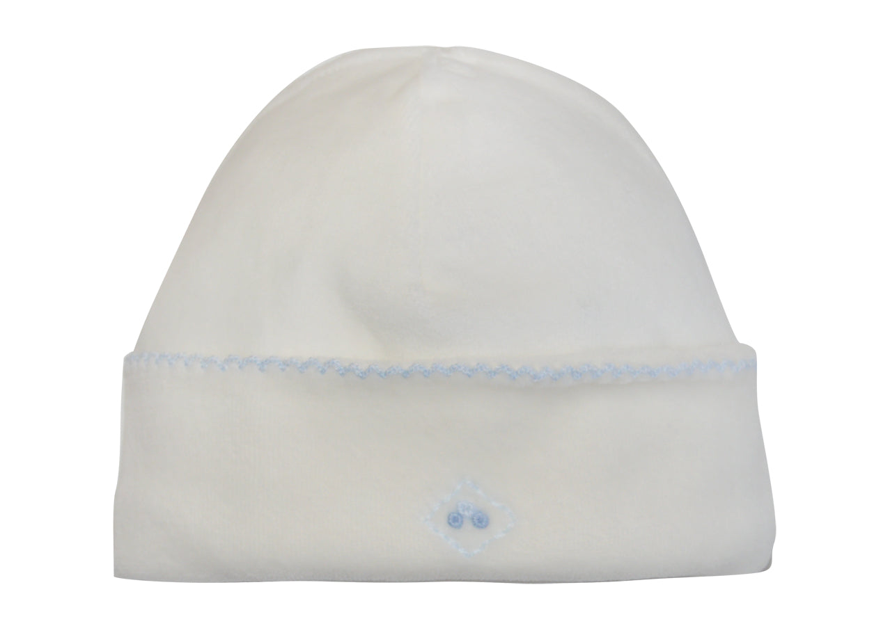 Ivory Blue Diamond Hat - Little Threads Inc. Children's Clothing