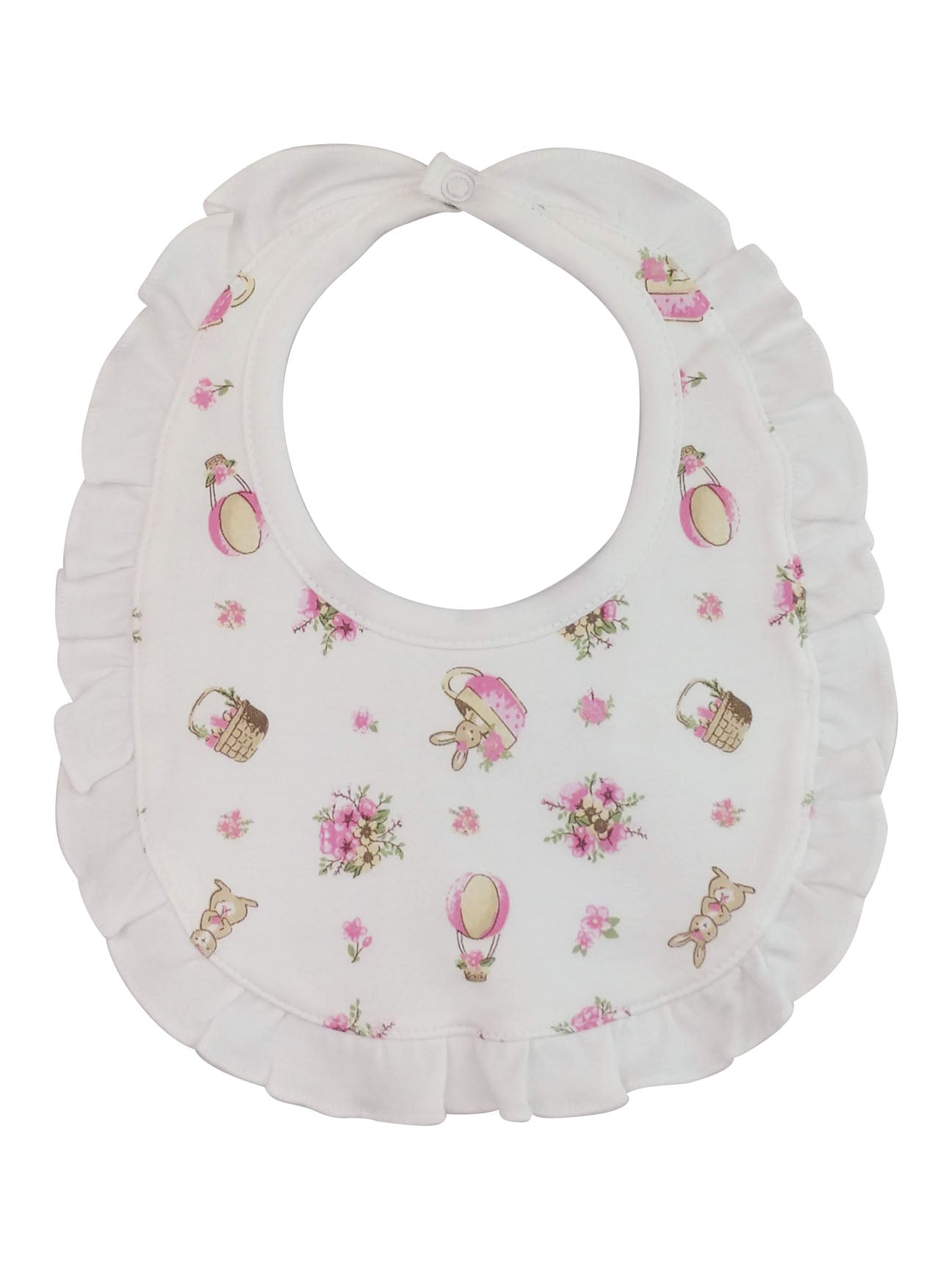 Easter Bunny Baby Girl's Bib - Little Threads Inc. Children's Clothing