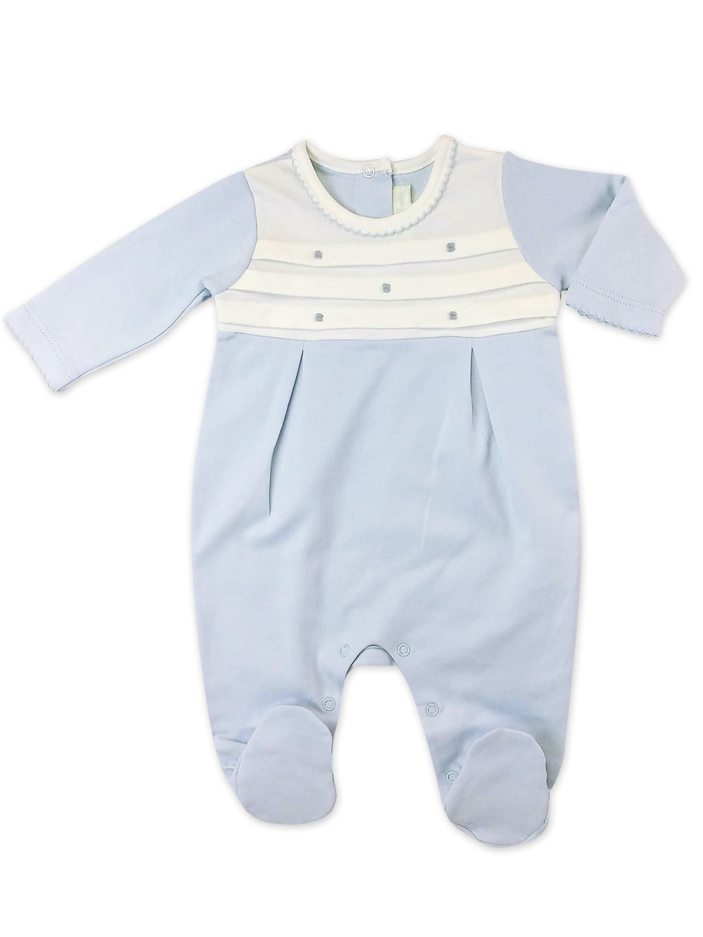 Baby Boy's Blue Dots Footie - Little Threads Inc. Children's Clothing