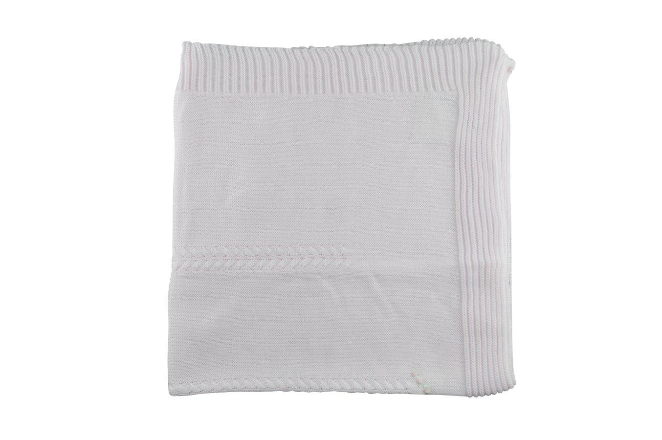 Pink Knitted Blanket - Little Threads Inc. Children's Clothing