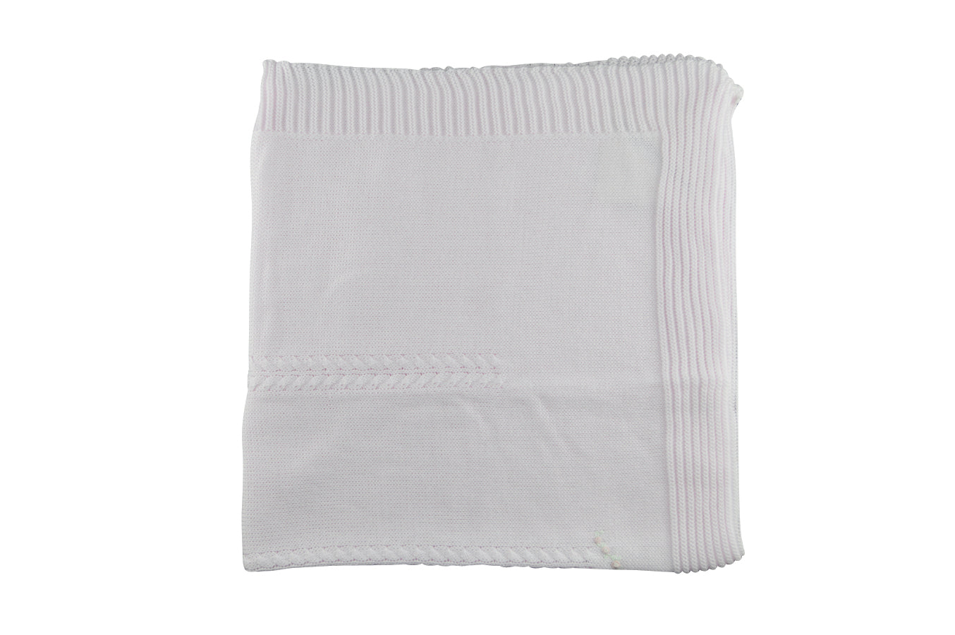 White Knitted Blanket - Little Threads Inc. Children's Clothing