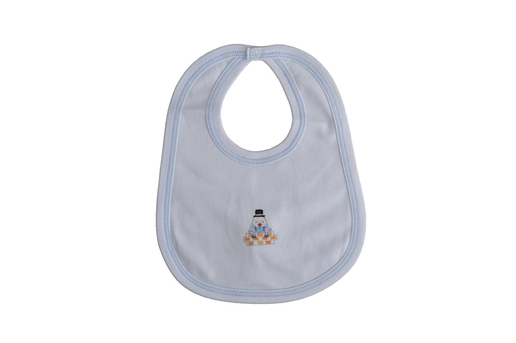 Baby Boy's Blue Humpty Dumpty Bib - Little Threads Inc. Children's Clothing