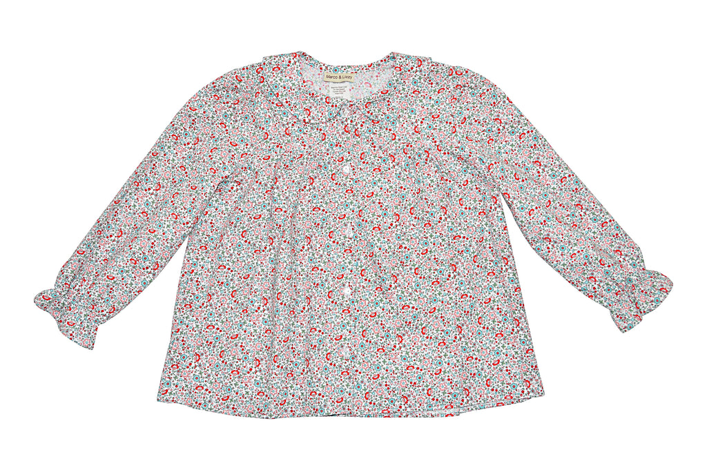 Ava Floral Print Blouse - Little Threads Inc. Children's Clothing