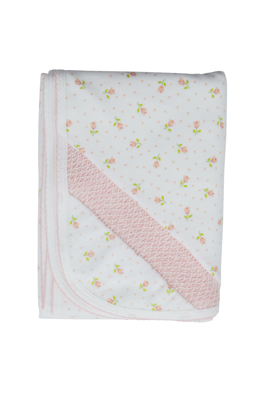 Baby Girl's Smocked Floral Print Blanket - Little Threads Inc. Children's Clothing
