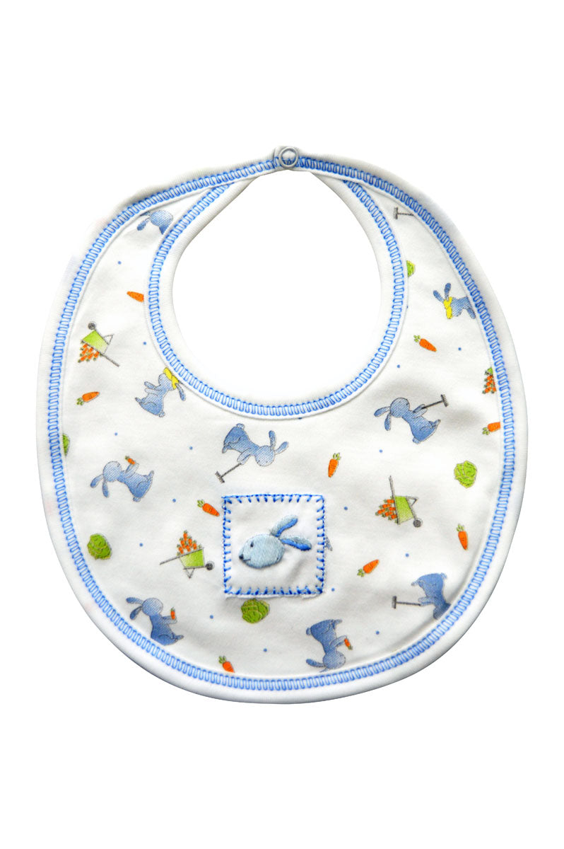Baby Boy's Garden Bunny Bib - Little Threads Inc. Children's Clothing