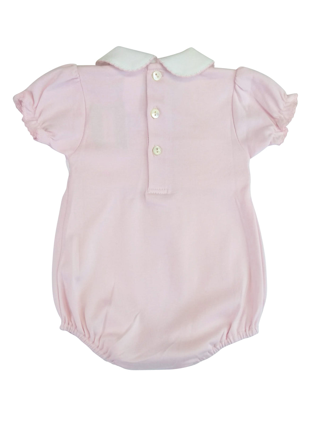 Baby Girl's Pink Bows Smocked Romper - Little Threads Inc. Children's Clothing