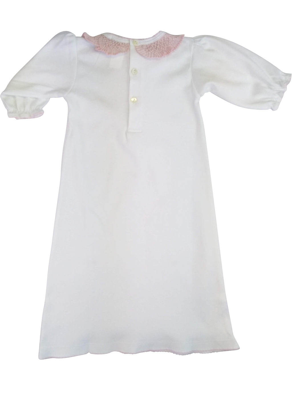 Baby Girl Pink Collar Daygown - Little Threads Inc. Children's Clothing