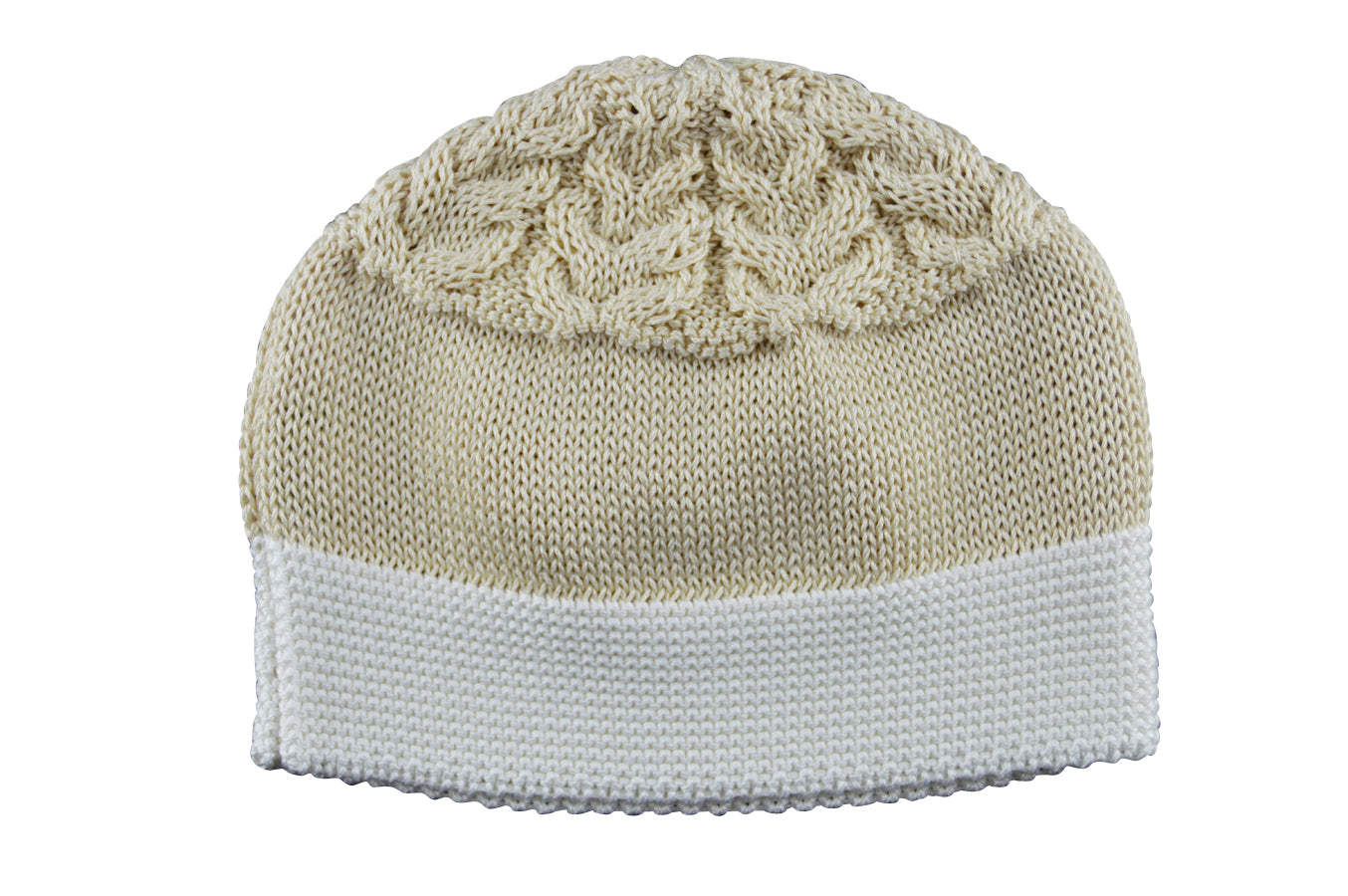 Ecru Knit Hat - Little Threads Inc. Children's Clothing