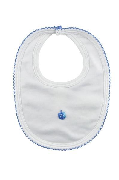 Hanukkah Pima Cotton Embroidered Bib - Little Threads Inc. Children's Clothing