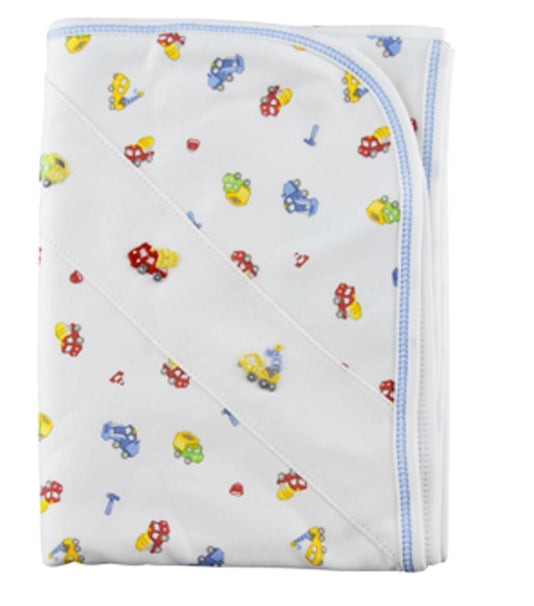 Baby Boy's Construction Print Blanket - Little Threads Inc. Children's Clothing
