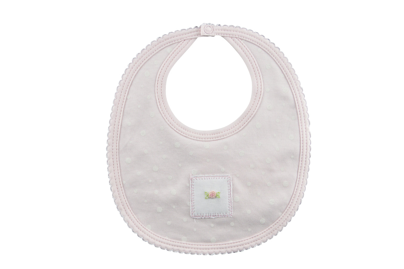 Baby Girl's Pink Polka Dot Bib - Little Threads Inc. Children's Clothing