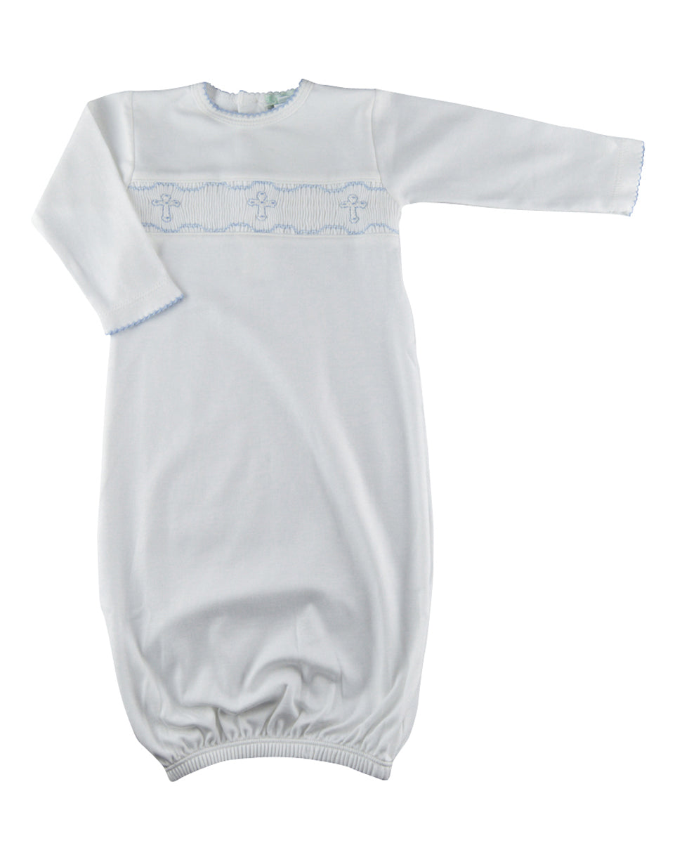 Baby Boy's Hand Smocked Cross Daygown - Little Threads Inc. Children's Clothing