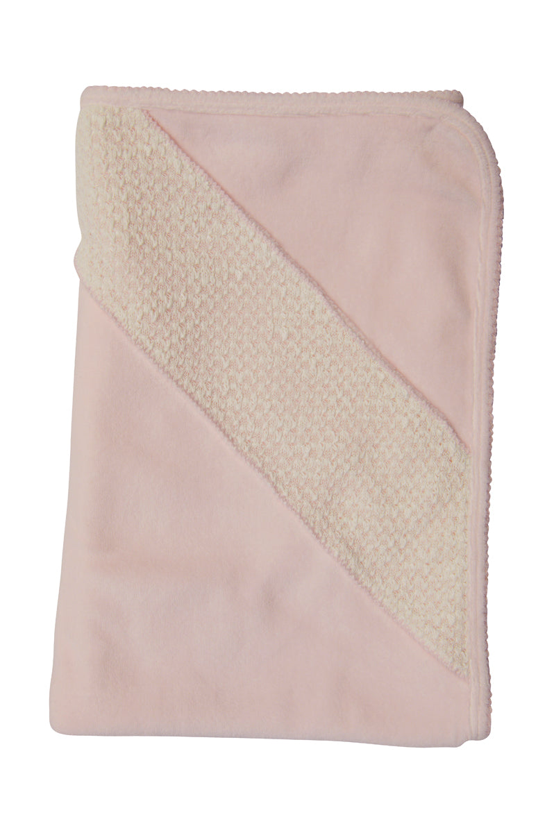 Pink Velour Knit Blanket - Little Threads Inc. Children's Clothing