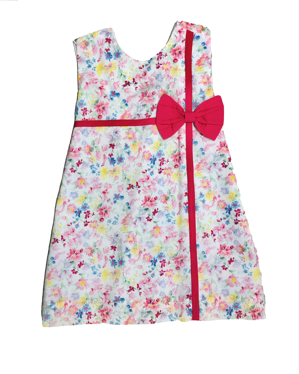 Pink floral Girl's dress - Little Threads Inc. Children's Clothing