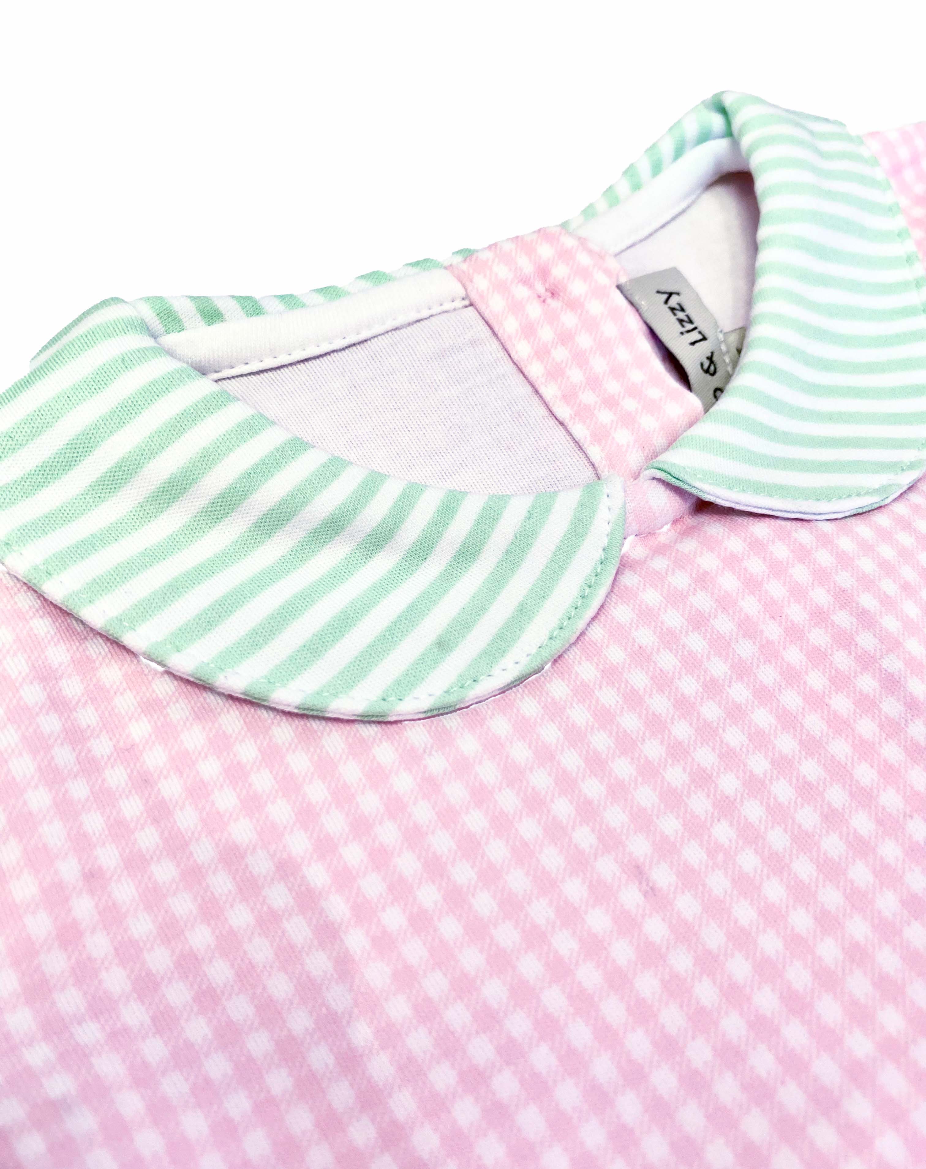 Pink Checks float Girl's Dress - Perfect for Monograming - Little Threads Inc. Children's Clothing