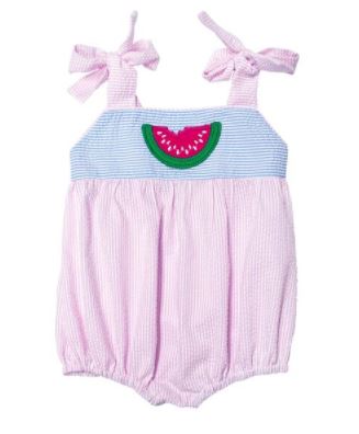 Baby Girl's "Watermelon" Romper - Little Threads Inc. Children's Clothing