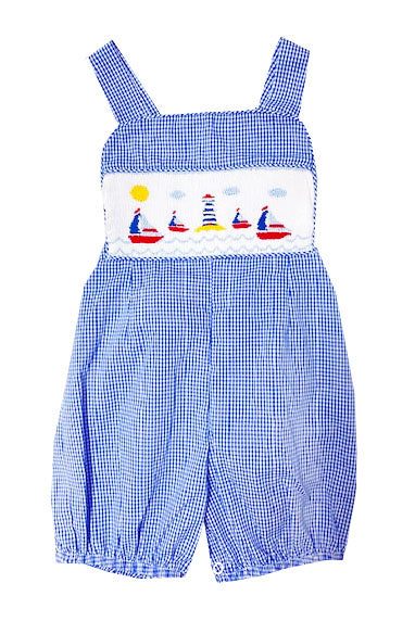Sailboats Boy's Romper - Little Threads Inc. Children's Clothing