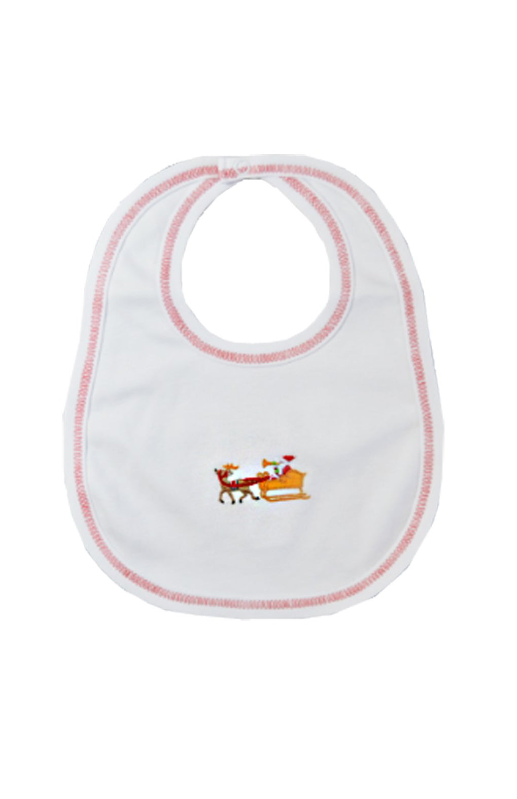 Baby Boy"s Santa's Sleigh Bib - Little Threads Inc. Children's Clothing