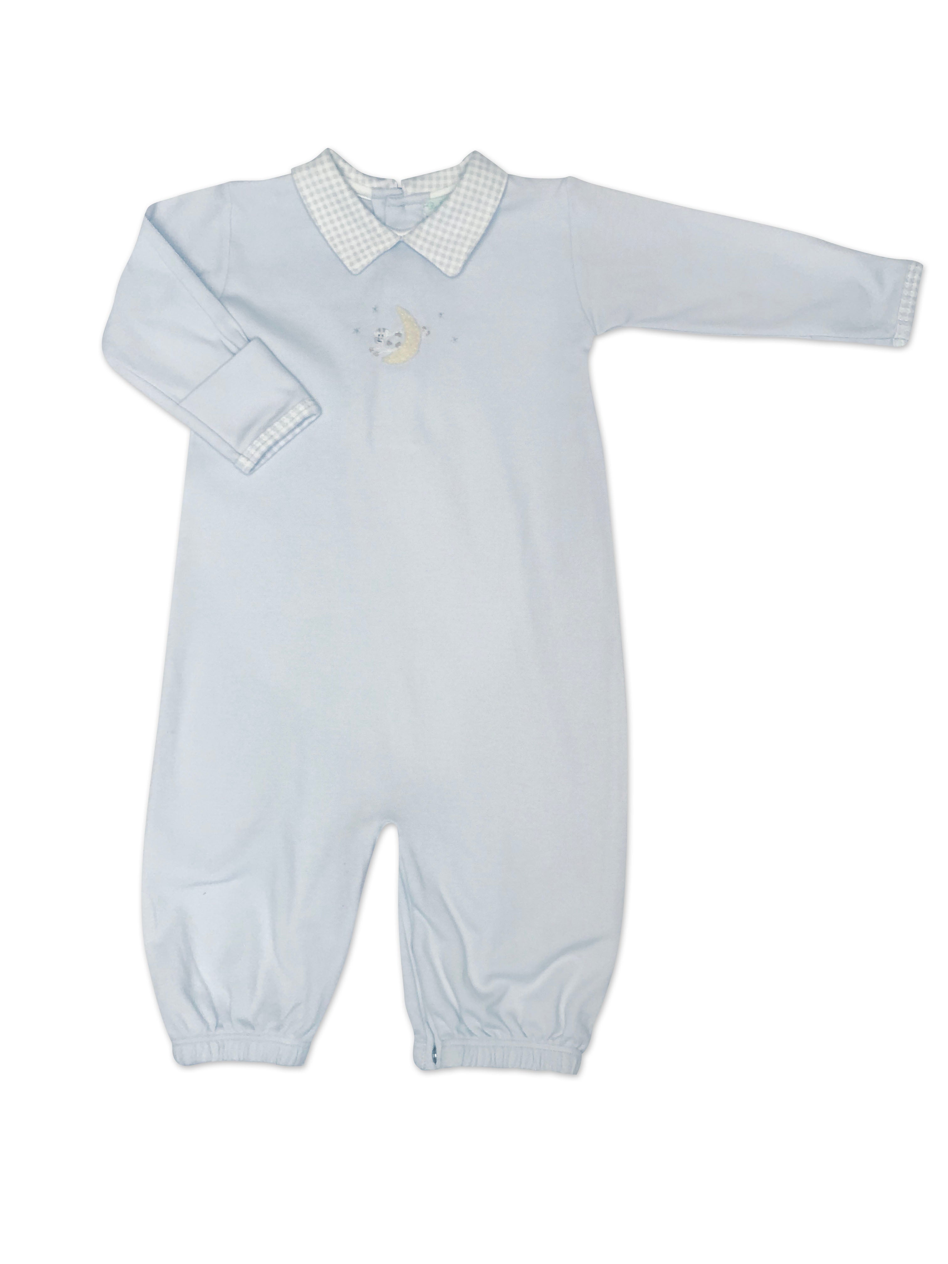Baby Boy's Cow on the Moon Collared Converter - Little Threads Inc. Children's Clothing