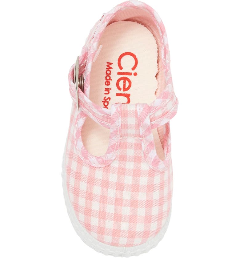 Cienta Pink Gingham canvas kids shoes - Little Threads Inc. Children's Clothing