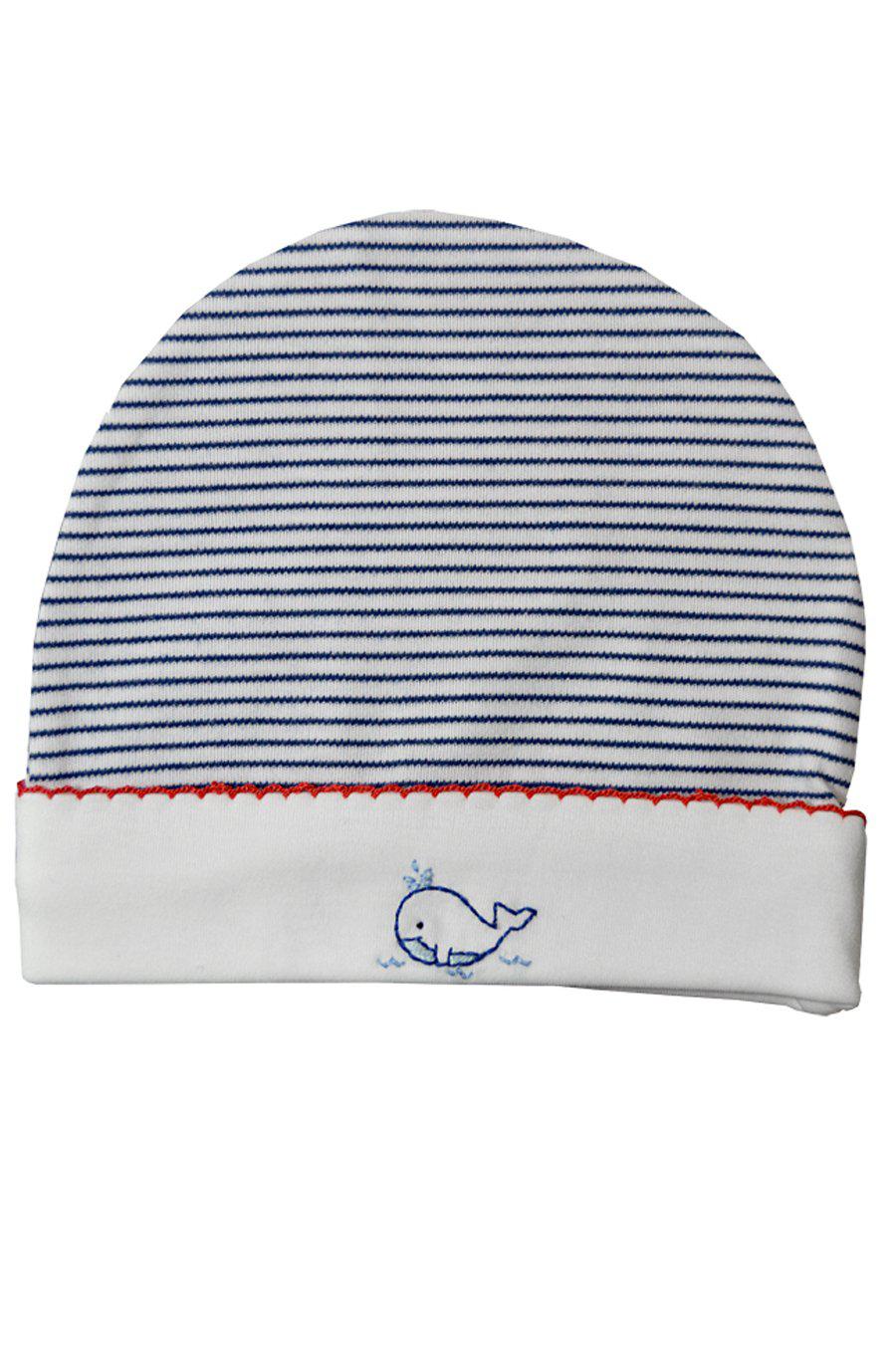Whale Navy Blue Striped Hat - Little Threads Inc. Children's Clothing
