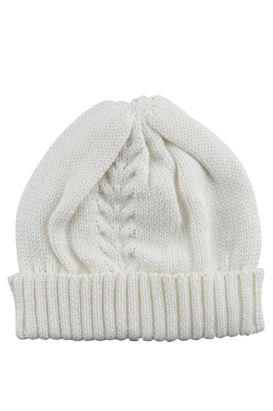 Ivory Knitted Hat - Little Threads Inc. Children's Clothing