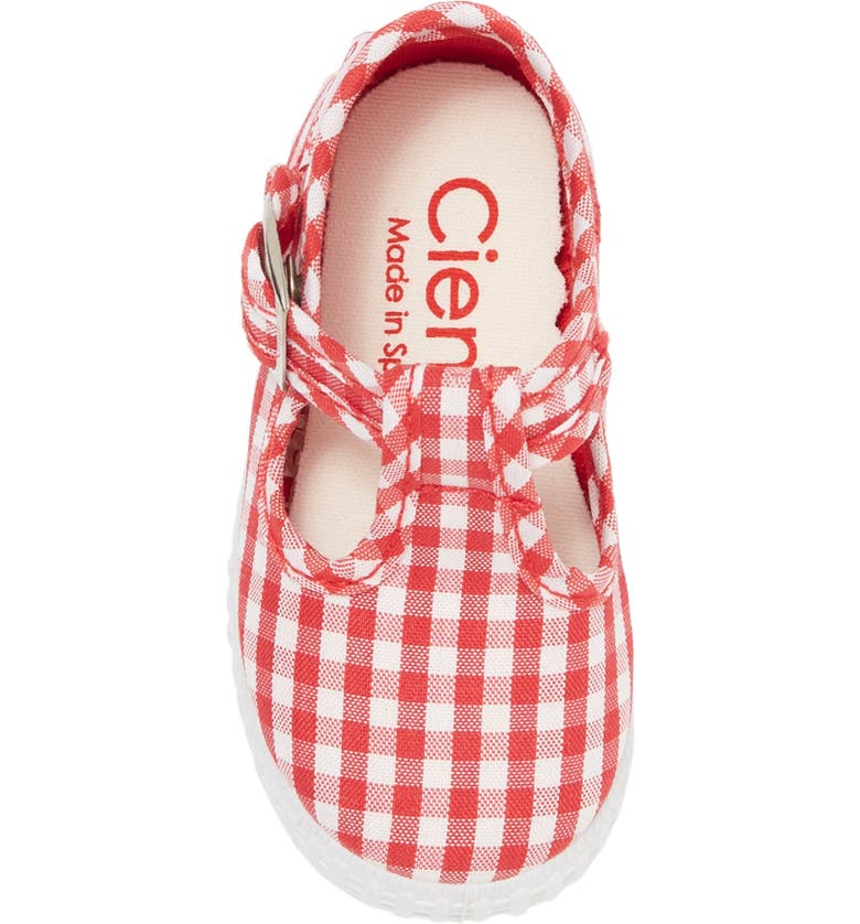 Cienta Red Gingham canvas kids shoes - Little Threads Inc. Children's Clothing