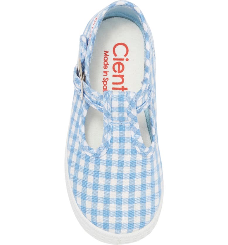 Cienta blue Gingham canvas kids shoes - Little Threads Inc. Children's Clothing
