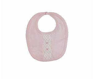 Baby Girl's Pink Smocked Bows Bib - Little Threads Inc. Children's Clothing