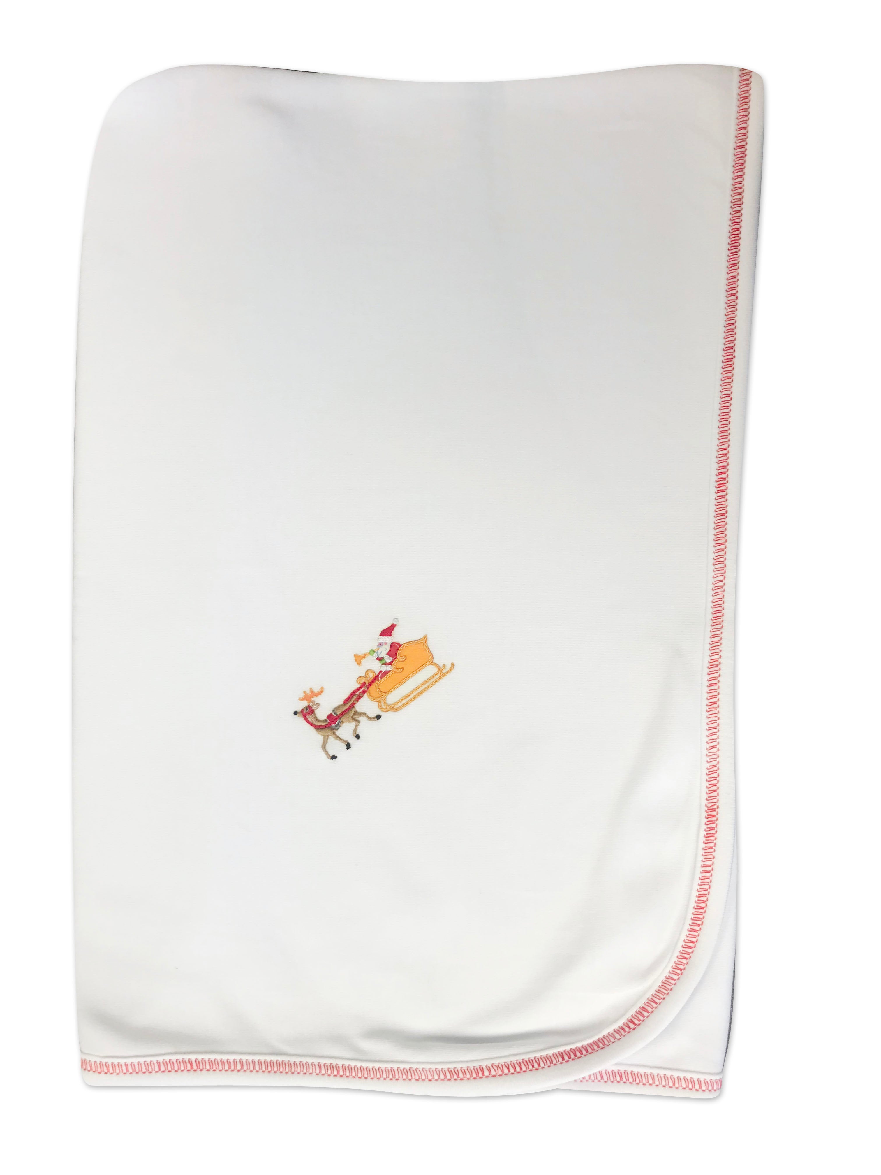 Baby Boy's Santa"s Sleigh Blanket - Little Threads Inc. Children's Clothing