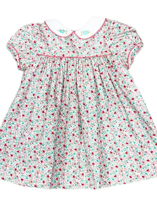 AnnaLynn Girls Float Peter Pan Collar Dress - Little Threads Inc. Children's Clothing